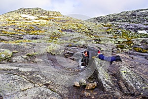 Hiking Trail to Trolltunga, Norway