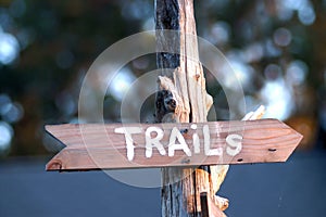 Hiking Trails Sign WFT photo