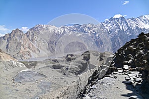 Hiking Trails to Passu Glacier Along Karakoram Highway in Pakistan