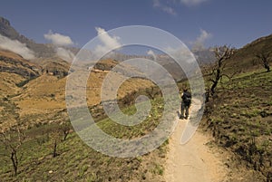 Hiking up Kwa Zulu Natal