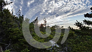 Hiking up Mt. Cube in New Hampshire on the Appalachian Trail