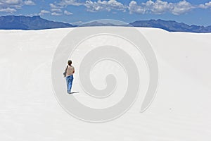 Hiking At White Sands
