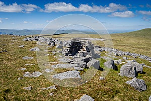 Hiking on Wild Boar Fell and Swarth Fell in the Yorkshire Dales