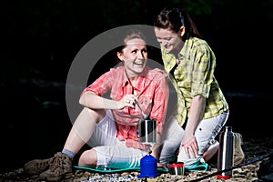 Hiking In The Wild Nature