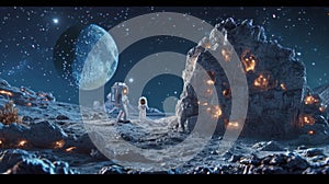 In a hilarious twist the Lilliputian astronauts stumble upon a lunar concert being performed by a colony of singing moon