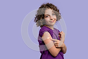 Ð¡hild girl after vaccination