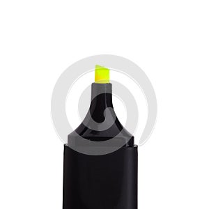 Hilight marker isolated on white background with clipping path