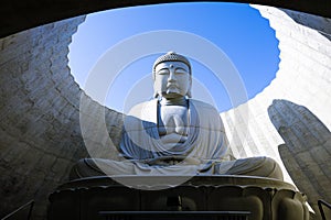 Hill of the Buddah, This Buddha statue was designed by Tadao Ando, a famous Japanese architect. Atama Daibutsu: photo