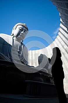 Hill of the Buddah, This Buddha statue was designed by Tadao Ando photo