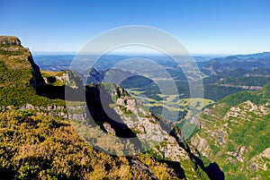 Hill of the Church, stone pierced natural monument, Serra Geral, photo