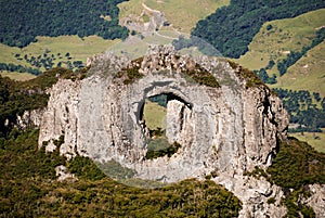 Hill of the Church, stone pierced natural monument, Serra Geral, photo