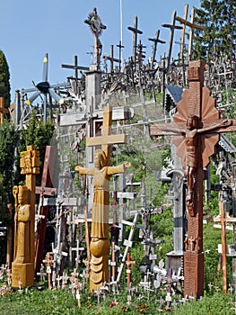 The Hill of the Crosses is an inter national pilgrimage site near the city of Siauliai