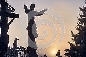 Hill of Crosses Kryziu kalnas, a famous site of pilgrimage in northern Lithuania