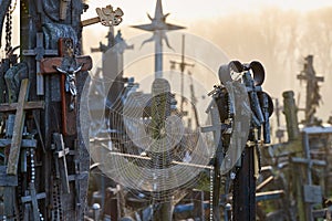 Hill of Crosses Kryziu kalnas, a famous site of pilgrimage in northern Lithuania