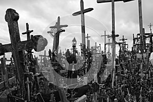 Hill of the Crosses, Lithuania. Christ, religion.