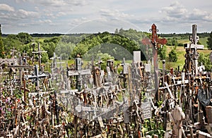 Hill of Crosses near Siauliai. Lithuania