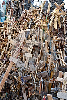 Hill of crosses in Siauliai, Lithuania