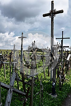 Hill of crosses in Siauliai, Lithuania