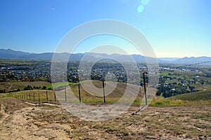 Hill with dry grass