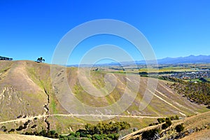 Hill with dry grass