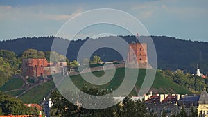 Hill with Gedeminas Tower and Old Town, Vilnius, Lithuania