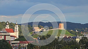 Hill with Gedeminas Tower and Old Town, Vilnius, Lithuania