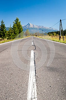 Hill Krivan in High Tatras mountain, Slovakia