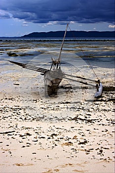 hill lagoon and coastline in madagascar