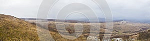 Hill landscape and agriculture fields 