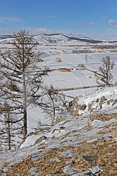 A hill landscape of the North of Mongolia