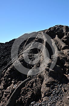 Hill of Old Lava Stone in the Peak of the Furnace Caldera