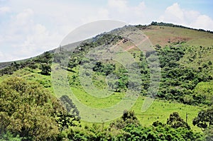 The hill of Pedra do Índio in Andrelândia