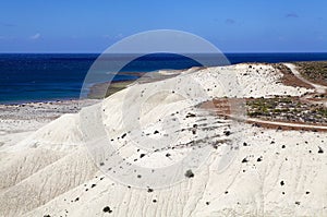 Hill after Punta Loma near Puerto Madryn, a city in Chubut Province, Patagonia, Argentina photo