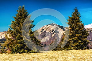 Hill Rakytov in Great Fatra mountains in Slovakia