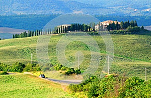 Hill scenery in Tuscany