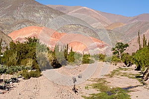 Hill of seven colors in Salta, Argentina.