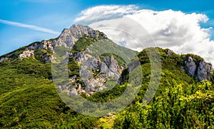 Hill Sivy Vrch in Western Tatras, Slovakia. Summer mountain landscape