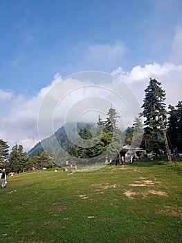 Hill Station namely Shogran, location in Pakistan