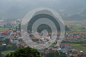 Hill in Tom Son Town, Quan Ba, Vietnam
