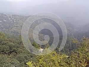 Hill top view of kura range