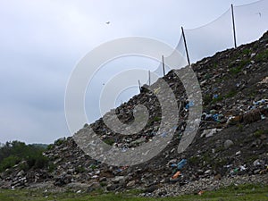 Hill from trash