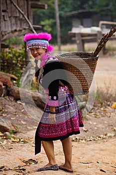 hill tribe woman portrait