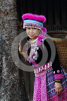 hill tribe woman portrait