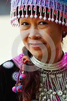 hill tribe woman portrait