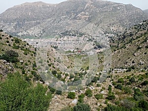 Hill view of Dara adem khel in pakistan kpk