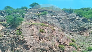 Hill view hilly area rocks image