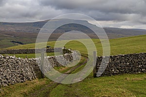 Hill walking around Horton in Ribblesdale in the Yorkshire Dales