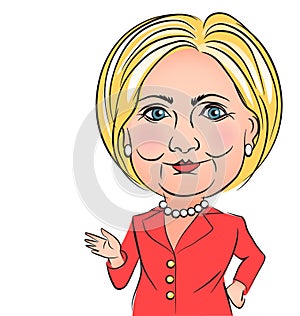 Hillary Clinton Caricature