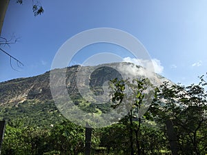 A hillock atop the Nandi Hills