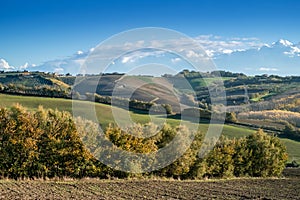 The hills between Emilia romagna and Marche, Italy